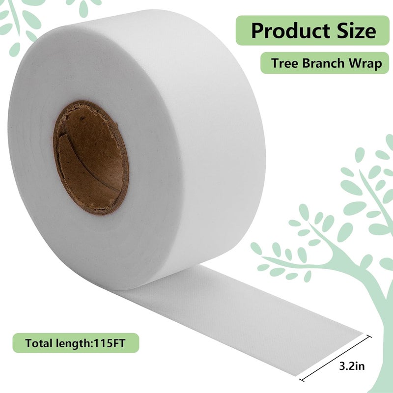 LFUTARI 115Ft Tree Protector Wraps - Winter-Proof Antifreeze Bandage Tree Wrap - Reusable Plants Wrap to Protect Bark and Keep Plants Warm - Image 2